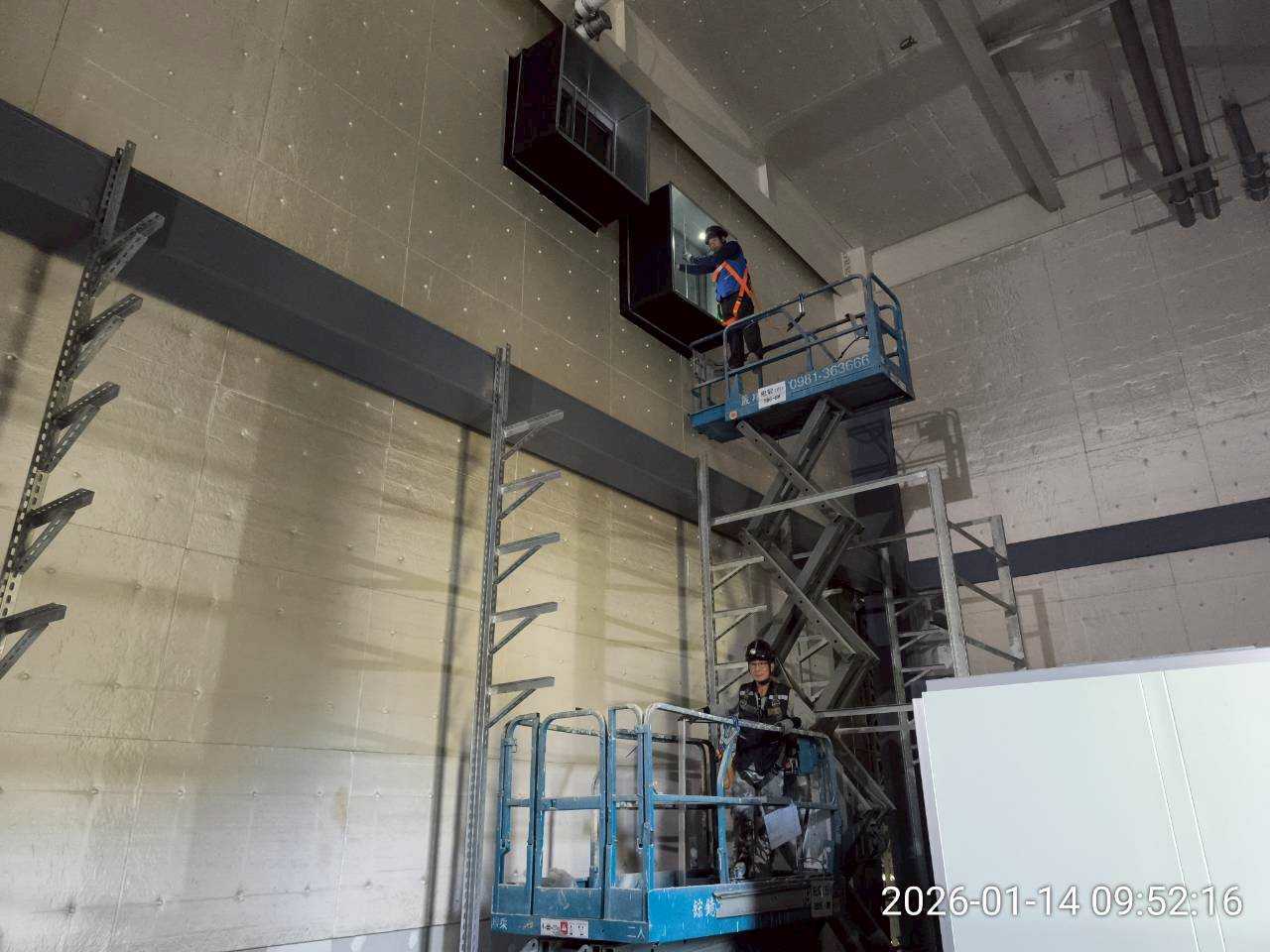 0114二樓空調風管安裝