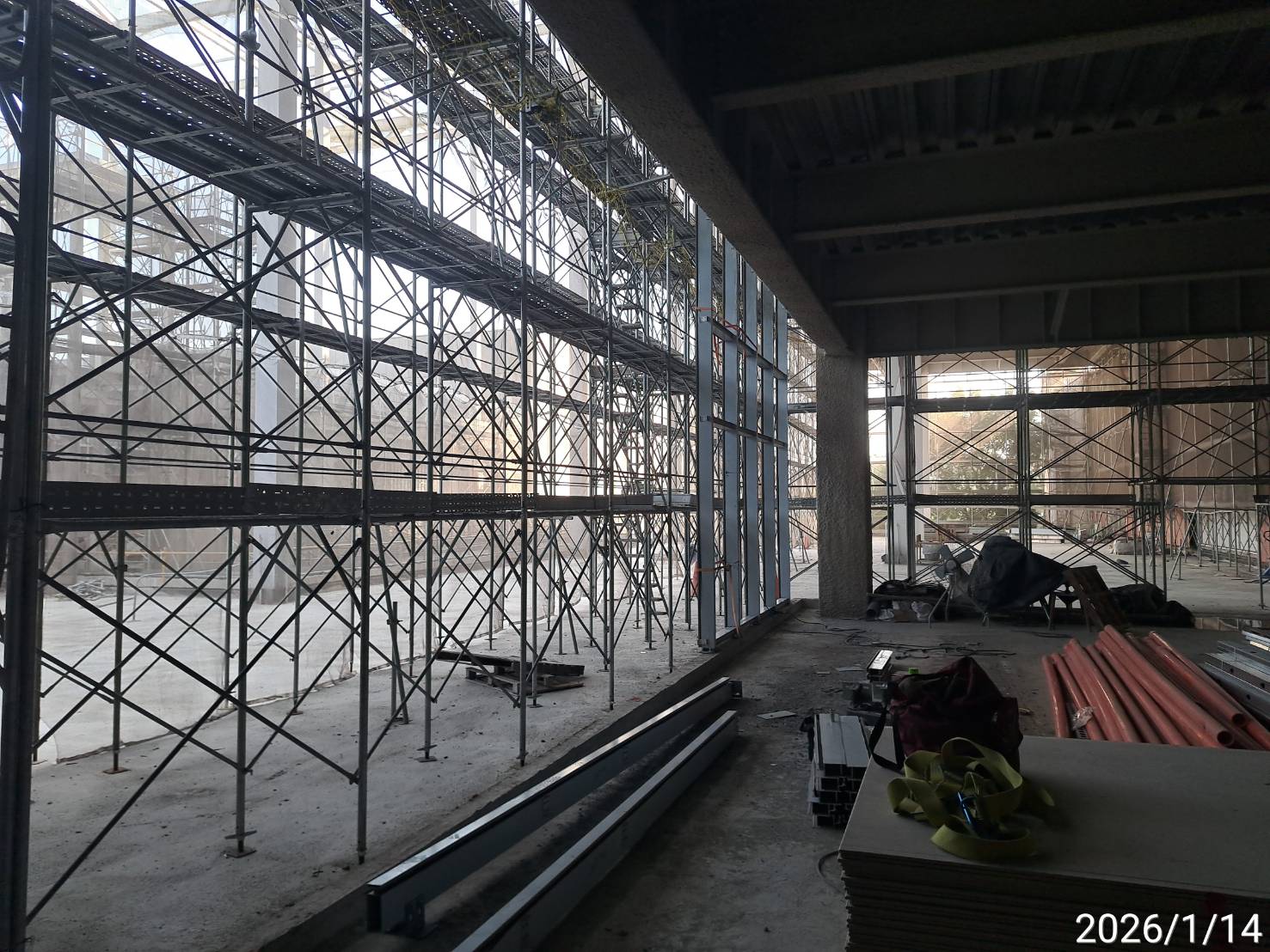 0114圖書館2樓cw03帷幕骨料安裝